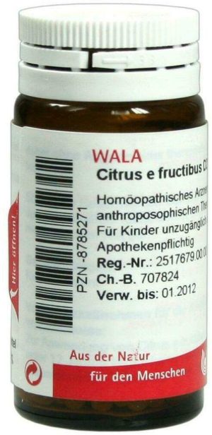 Wala Citrus E Fructibus D2 20 G Globuli