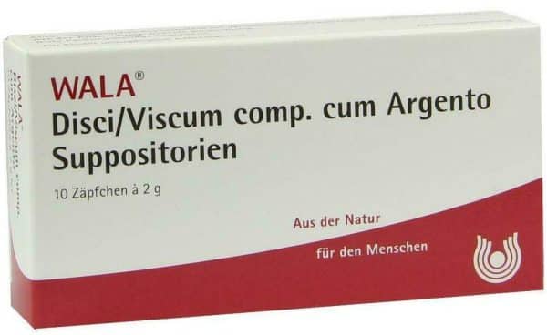 Wala Disci- Viscum Comp. Cum Argento Suppositorien 10 X 2 G