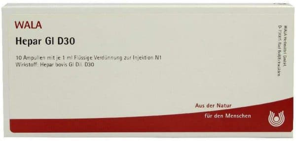 Wala Hepar Gl D30 10 X 1 ml Ampullen