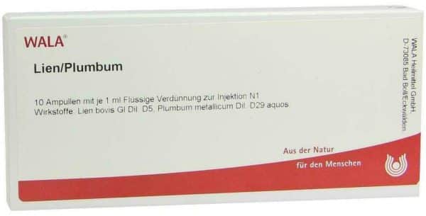 Wala Lien Plumbum 10 X 1 ml Ampullen