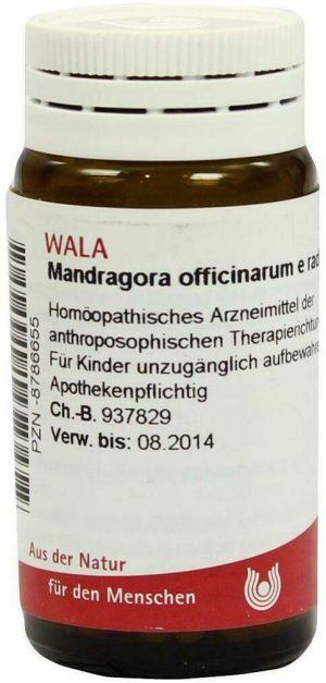 Wala Mandragora Officinarium E Radice D4 20 G Globuli
