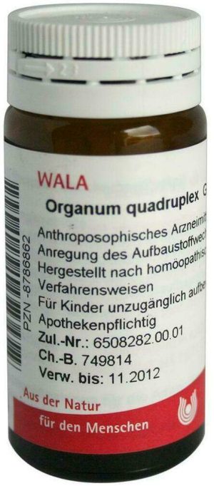 Wala Organum Quadruplex Velati 20 G Globuli