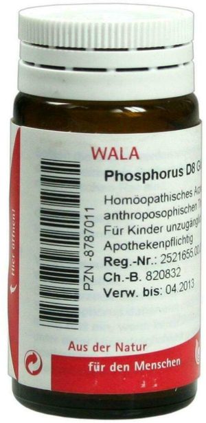 Wala Phosphorus D8 20 G Globuli