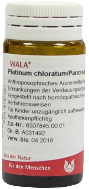 Wala Platinum Chloratum Pancreas Comp 20 G Globuli