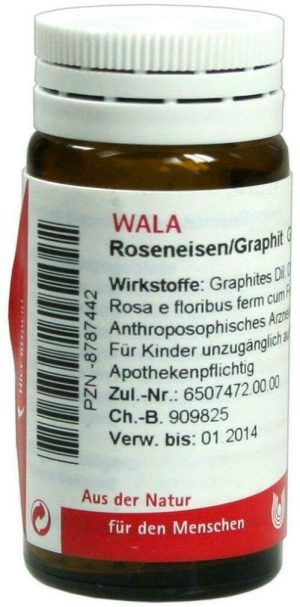 Wala Roseneisen Graphit 20 G Globuli