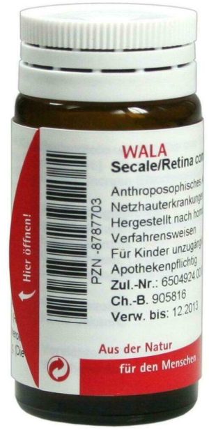 Wala Secale Retina Comp. 20 G Globuli
