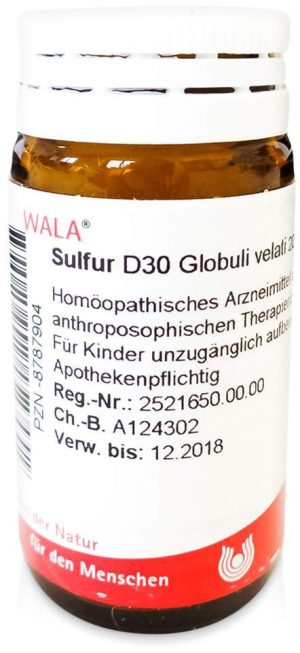 Wala Sulfur D30 20 G Globuli