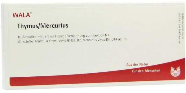 Wala Thymus Mercurius 10 X 1 ml Ampullen