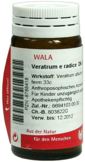 Wala Veraum E Radice D6 20 G Globuli