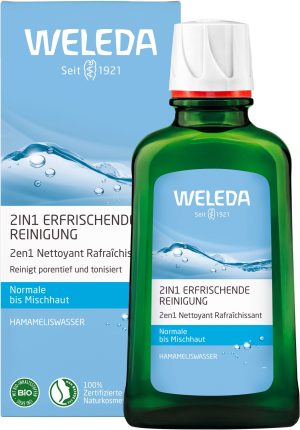 Weleda 2in1 Erfrischende Reinigung - Befreit Haut von Schmutz und Make-up