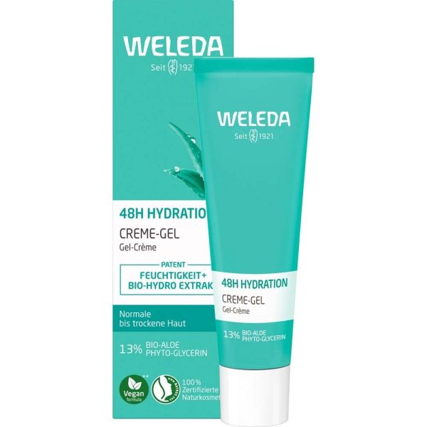Weleda 48H Intensive Hydration Creme-Gel - Sofort Feuchtigkeit für normale & trockene Haut