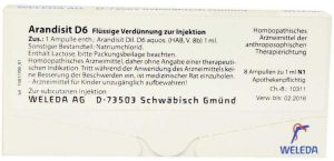 Weleda Arandisit D 6 8 X 1 ml Ampullen