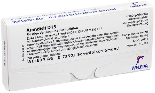 Weleda Arandisit D15 8 X 1 ml Ampullen