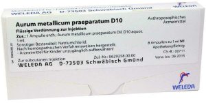 Weleda Aurum Metallicum Praeparatum D10 8 Ampullen