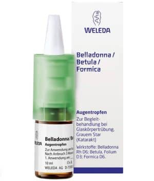 Weleda Belladonna Betula Formica 10 ml Augentropfen
