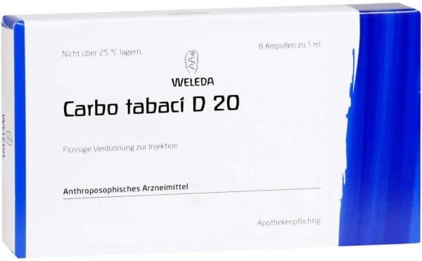 Weleda Carbo Tabaci D20 8 X 1 ml Ampullen