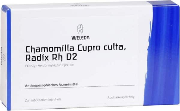 Weleda Chamomilla Cupro Culta Radix Rh D2 1% 8 X 1 Ampullen