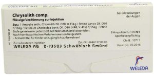 Weleda Chrysolith Comp. 8 X 1 ml Ampullen