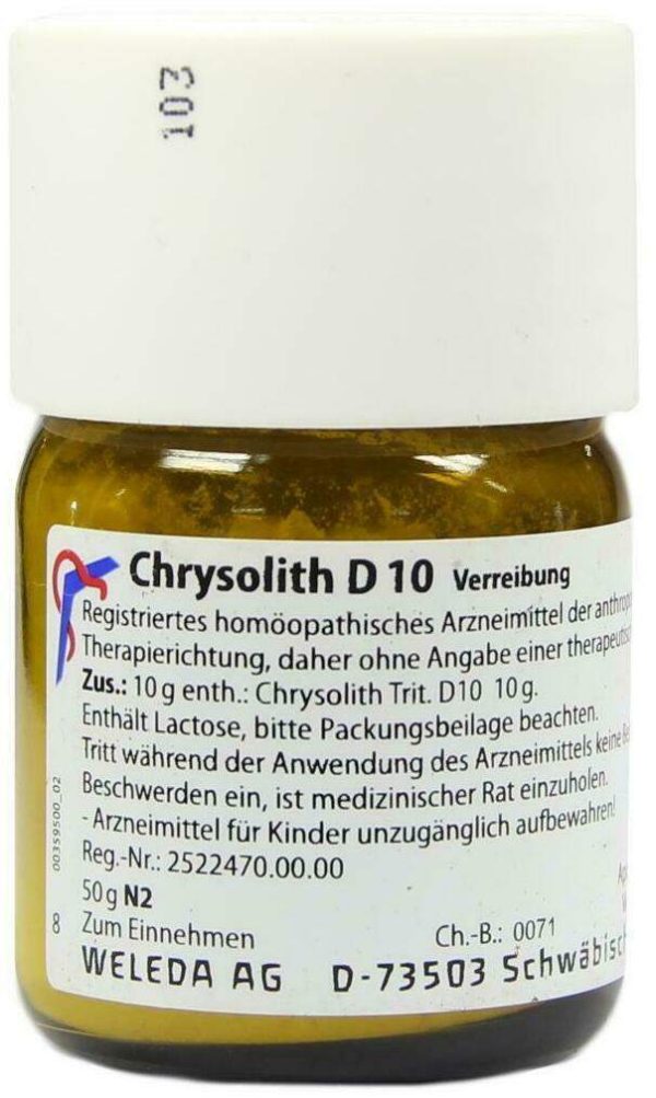 Weleda Chrysolith D10 50 G Trituration