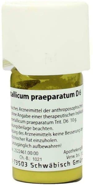Weleda Ferrum Metallicum Praeparatum D6 20 G Trituration