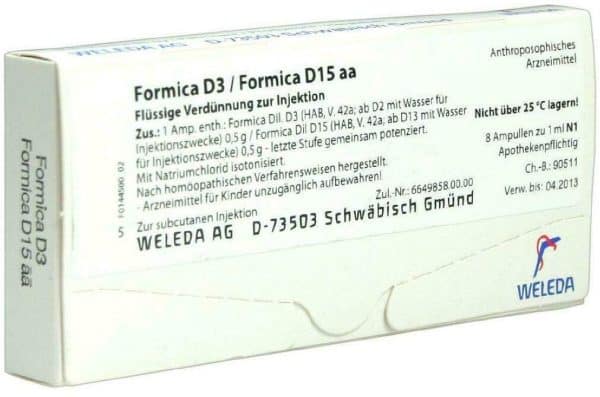 Weleda Formica D3 - Formica D15 Aa 8 X 1 ml Ampullen