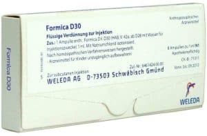Weleda Formica D30 8 X 1 ml Ampullen