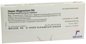 Weleda Hepar-Magnesium D6 8 X 1 ml Ampullen