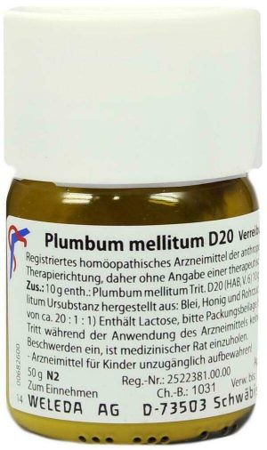 Weleda Plumbum Mellitum D20 50 G Trituration