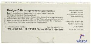 Weleda Realgar D10 8 X 1 ml Ampullen