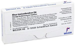 Weleda Rhus Toxicodendron D6 8 X 1 ml Ampullen