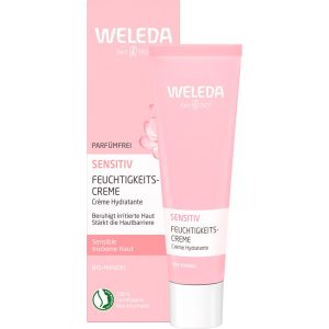 Weleda Sensitiv Feuchtigkeitscreme - Parfümfrei mit Bio-Mandelöl für sensible