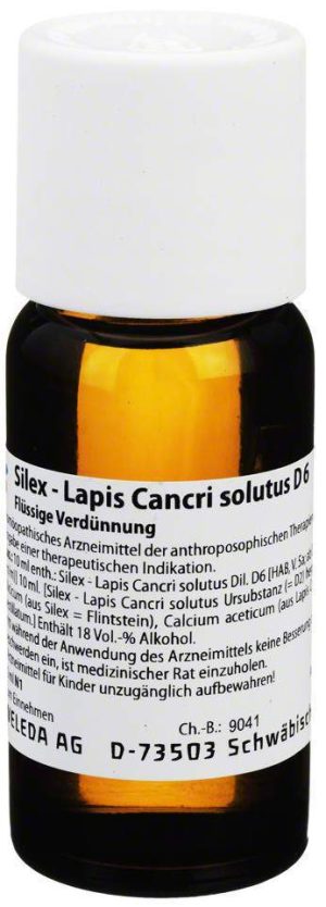 Weleda Silex Lapis Cancri Solutus D6 50 ml Dilution