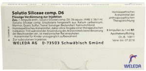 Weleda Solutio Siliceae Comp. D6 8 X 1 ml Ampullen
