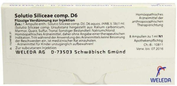 Weleda Solutio Siliceae Comp. D6 8 X 1 ml Ampullen