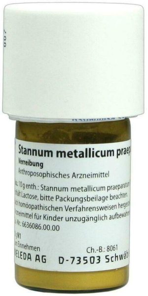 Weleda Stannum Metallicum Praeparatum D12 20 G Trituraiton