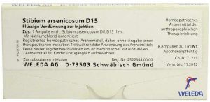 Weleda Stibium Arsenicosum D15 8 X 1 ml Ampullen