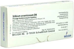 Weleda Stibium Arsenicosum D8 8 X 1 ml Ampullen