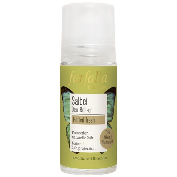 farfalla Deodorant Roll on mit Salbei