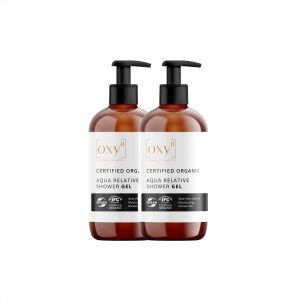 oxy8 Naturkosmetik AQUA RELATIVE SHOWER GEL – Duschgel Sparset 2er Packung